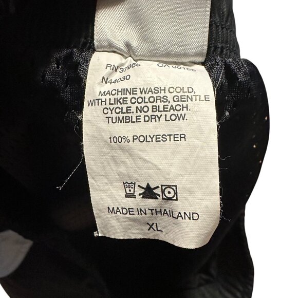 Vintage Nike Men’s XL Swim Trunks Black White Y2K Swoosh Logo - Picture 10 of 10